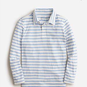 J. Crew Kids Polo with Light Blue Stripes